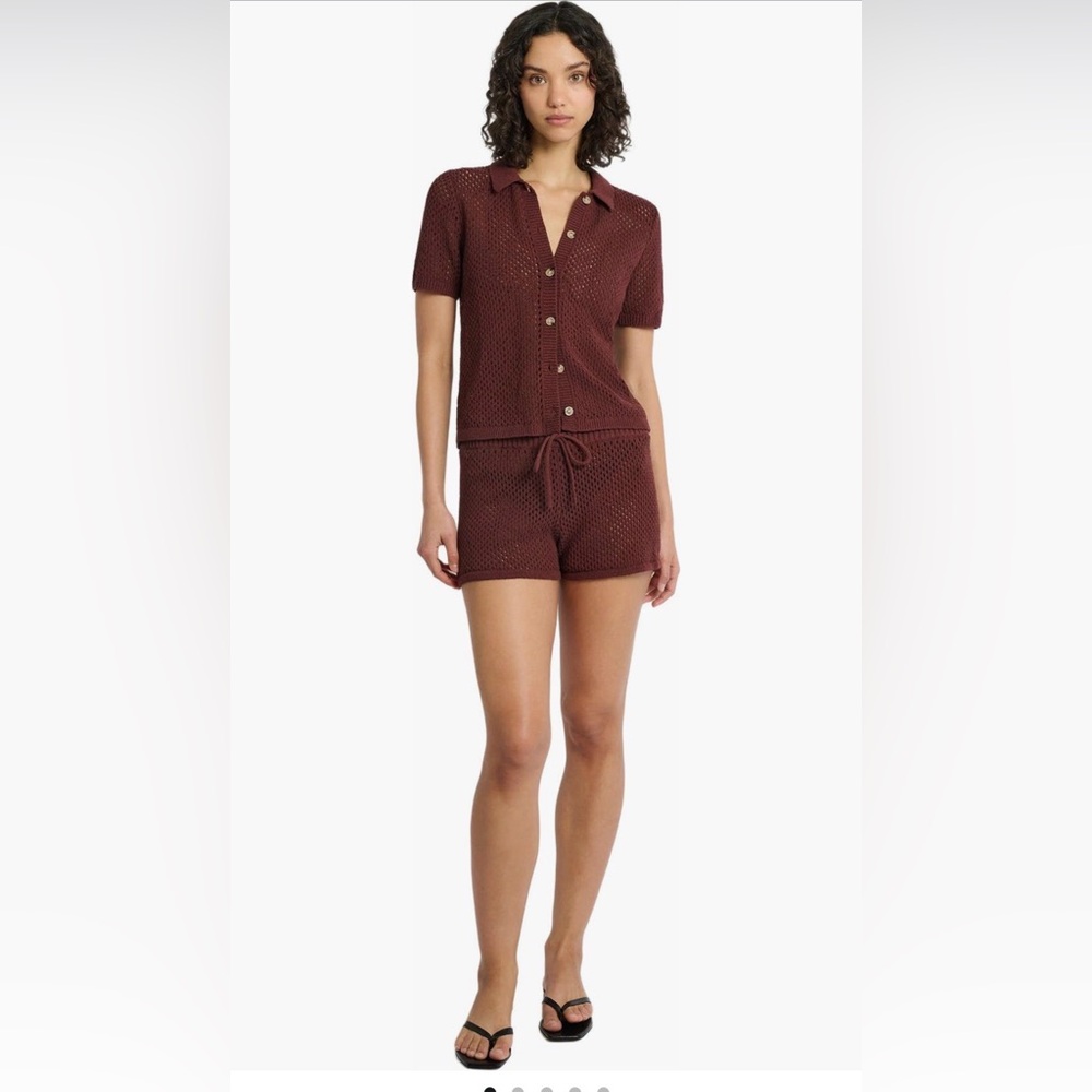 NWT Onia Crochet Knit Top